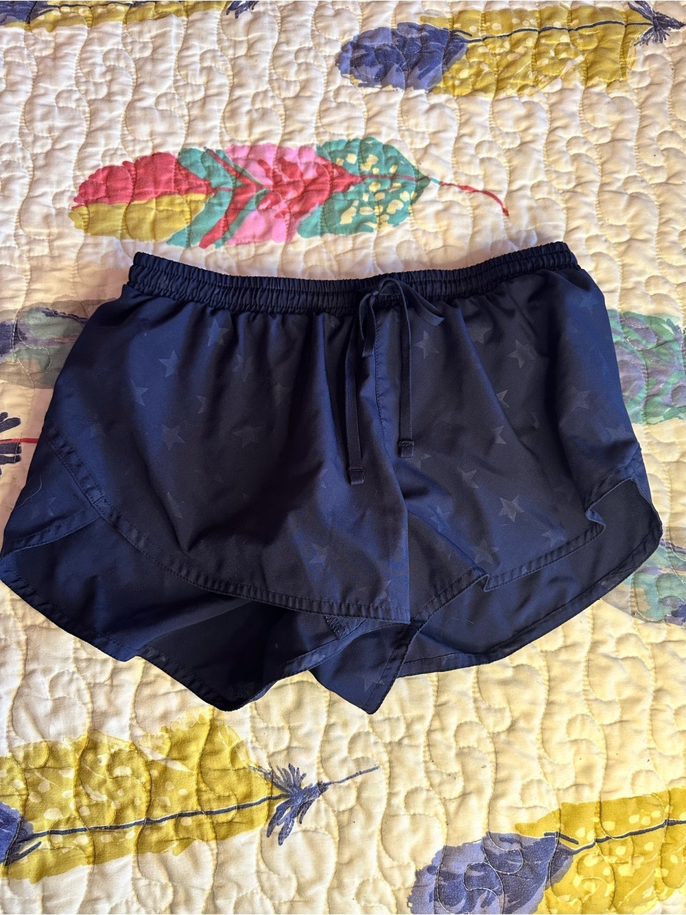 Old Navy Navy Star-Print Athletic Shorts XS